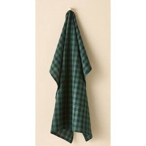 Hearth & Hand  Flour Sack Kitchen Towel Magnolia Green Black Plaid30" x 30"